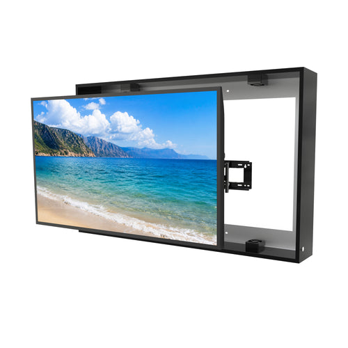 60-65 inch Waterproof Outdoor TV Enclosure Dustproof, Impact-Resistant with Anti-Theft Lock